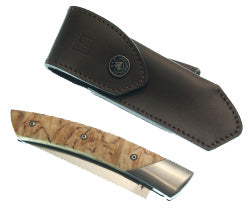 CHAMBRIARD NORWEGIAN BIRCH HANDLE TRAPPER LOCK KNIFE