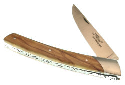 CHAMBRIARD OLIVE WOOD HANDLE COMPANION FOLDING POCKET KNIFE