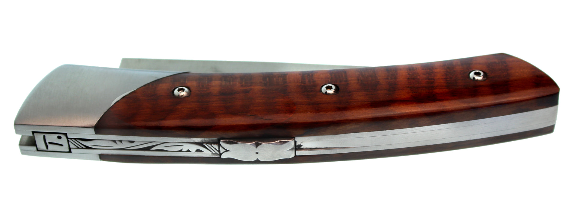 CHAMBRIARD SNAKEWOOD HANDLE TRAPPER LOCK BLADE FOLDING KNIFE